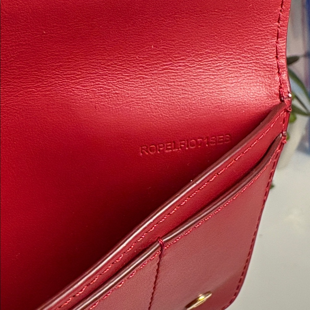 Burberry Red Leather Wallet - Picture 11 of 11